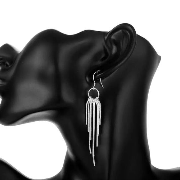 ✨ 925 Sterling Silver Drop Earrings✨ - Picture 3 of 5